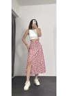 Midi Çıtır Etek-Pembe
