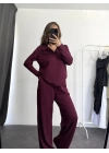 Maya Polo Yaka Takım - Bordo