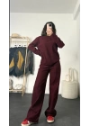 Melodi Oversize Takım - Bordo