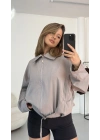 Melody Bomber Ceket - Gri