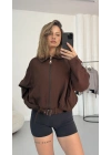 Melody Bomber Ceket - Kahve