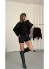 Melody Bomber Ceket - Siyah