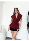 Mia Ceket/Bluz - Bordo