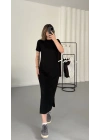 Mimie Basic Elbise - Siyah