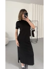 Mimie Basic Elbise - Siyah