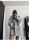 Mindy Kısa Kaban - Gri