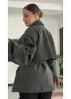Mindy Kısa Kaşe Kaban - Antrasit