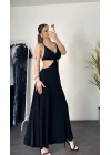 Minna Bağlamalı Elbise -Siyah