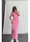 Minso Basic Elbise - Pembe