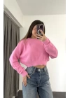 Mira Crop Kazak - Pembe