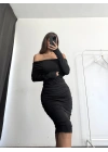 Mira Tül Elbise - Siyah