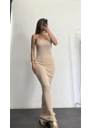 Miro Basic Elbise - Bej