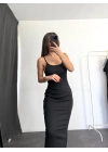 Miro Basic Elbise - Siyah