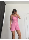 Misha Şort Tulum - Pembe