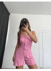 Misha Şort Tulum - Pembe
