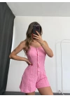 Misha Şort Tulum - Pembe