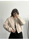 Molly Bomber Ceket - Bej