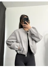 Molly Bomber Ceket - Gri