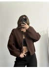 Molly Bomber Ceket - Kahve