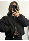 Molly Bomber Ceket - Siyah