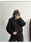 Molly Bomber Ceket - Siyah