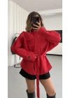 Molly Trençkot - Kırmızı
