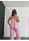Monaco Askılı Takım - Pembe