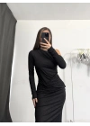 Nadia Simli Elbise - Siyah