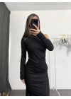 Nadia Simli Elbise - Siyah