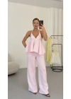 Nanda Boyun Bağlamalı Takım - Pembe