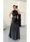 Natalia Maxi Elbise - Siyah