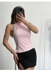 Naye Toka Detay Bluz - Pembe