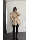 Nidale Şişme Mont - Bej