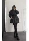 Nidale Şişme Mont - Siyah