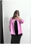 Niha Oversize Gömlek - Pembe