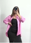 Niha Oversize Gömlek - Pembe