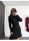 Nina Triko Elbise - Siyah