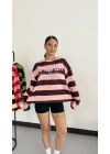 NY City Sweatshirt - Pembe|Kahve