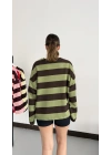 NY City Sweatshirt - Yeşil|Kahve