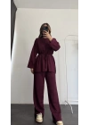 Oliva Kuşaklı Takım - Bordo