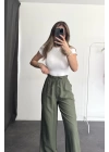 Olive Salaş Pantolon - Haki