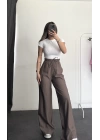 Olive Salaş Pantolon - Vizon