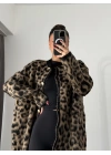 Oversize Leopar Hırka