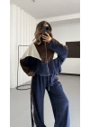 Parçalı Oversize Takım - Lacivert