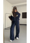 Parçalı Oversize Takım - Lacivert