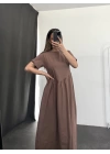 Oversize Pennie Elbise -Kahve