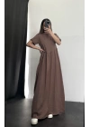 Oversize Pennie Elbise -Kahve