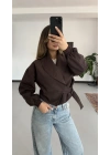 Penny Bomber Ceket - Kahve