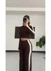 Penny Şeritli Takım - Kahve