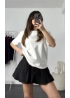 Pony Premium Oversize Tshirt - Beyaz